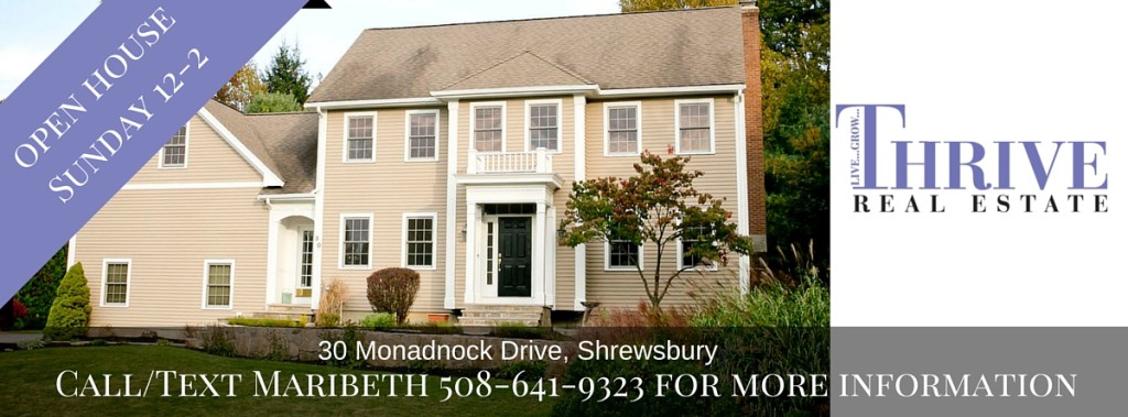 Open House 30 Monadnock Drive Shrewsbury MA October 25