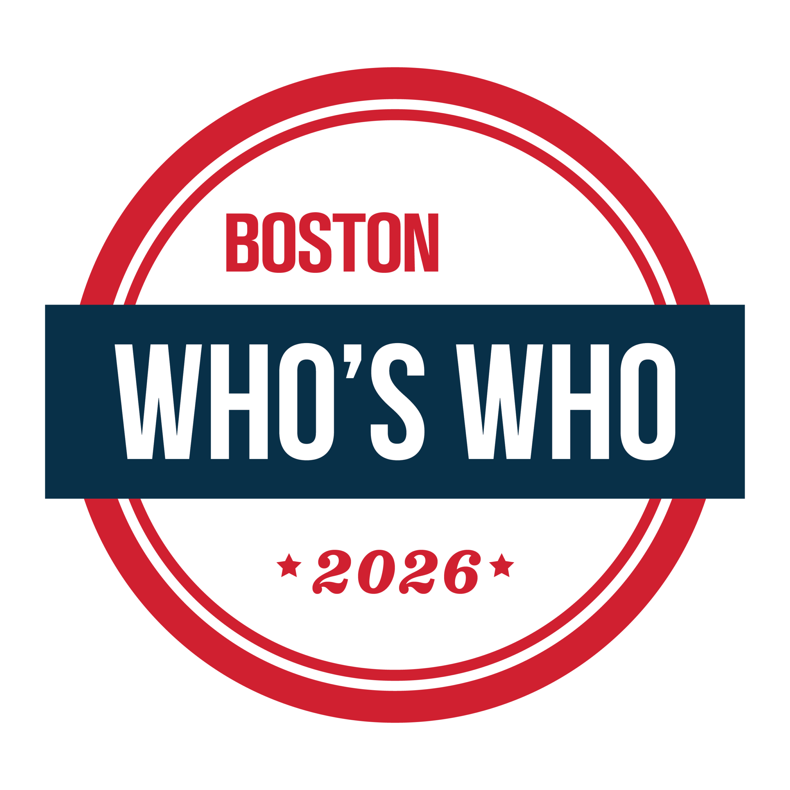who's who in Boston Real Estate badge 2026