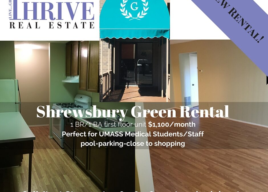 Shrewsbury Green Rental Opportunity